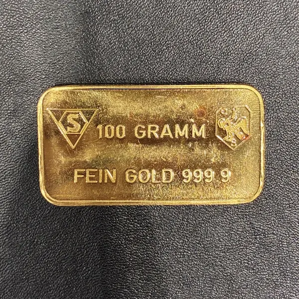 スイスバンク　インゴット　100g
