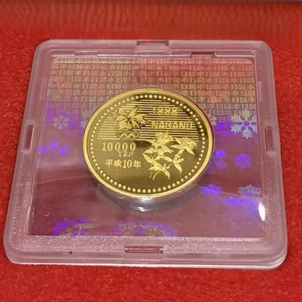 K24　長野オリンピック冬季競技大会記念1万円金貨　15.6g
