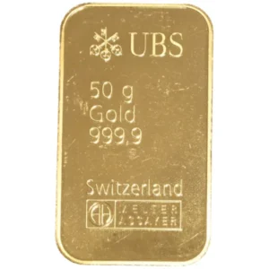 999.9_UBSインゴット_50g