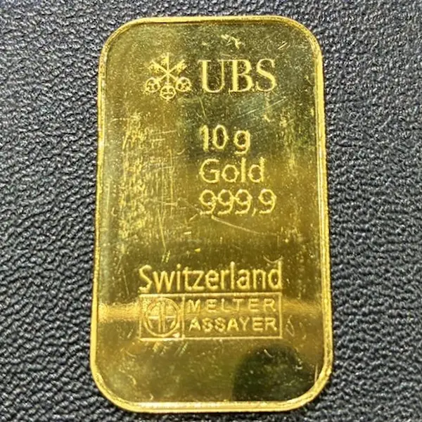 UBS　インゴット　10g