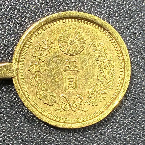 Ｋ21.6　新五円金貨　6.6g