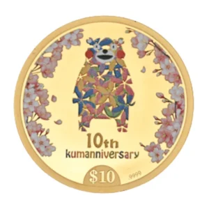 K24_くまもんデビュー10周年記念10ドル金貨_1.3g
