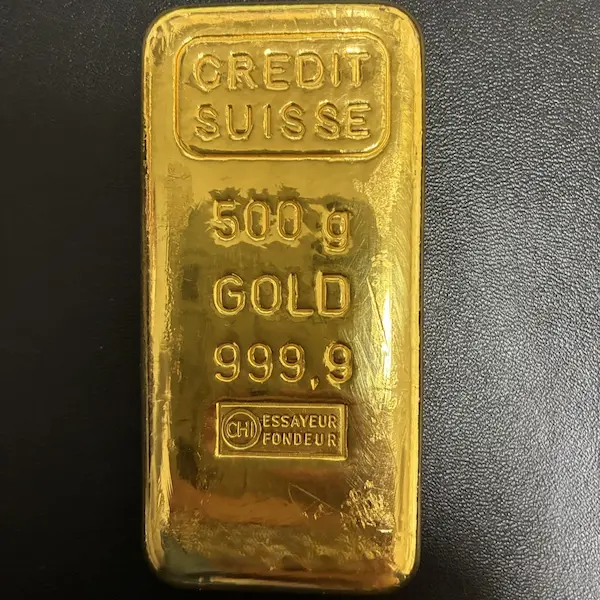 クレディ・スイス　インゴット　500g