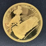 K22　アルベールビル五輪記念　500フラン金貨　17g