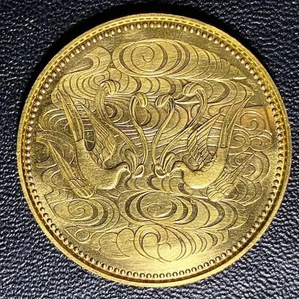 天皇陛下御在位60年記念10万円金貨