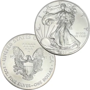 Sv999_アメリカ1ドルイーグル銀貨2020_31g