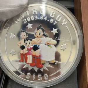 SV1000　シエラレオネ共和国　鉄腕アトム誕生記念　150ドル銀貨　1000g
