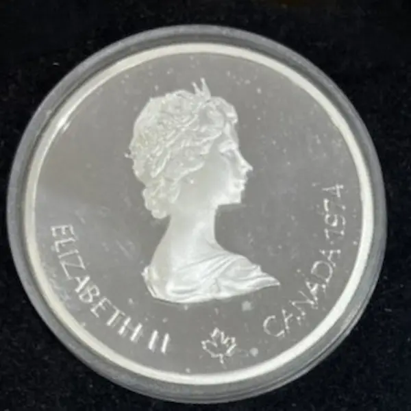 SV925　1976年モントリオールオリンピック記念　10ドル銀貨　48.6g