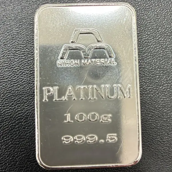 Pt1000　日本マテリアル　インゴット　100g