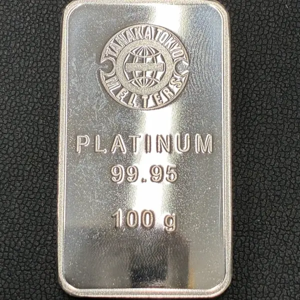 Pt1000　田中貴金属　プラチナインゴット　100g