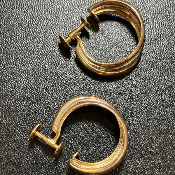 Pt850K18　イヤリング　6g