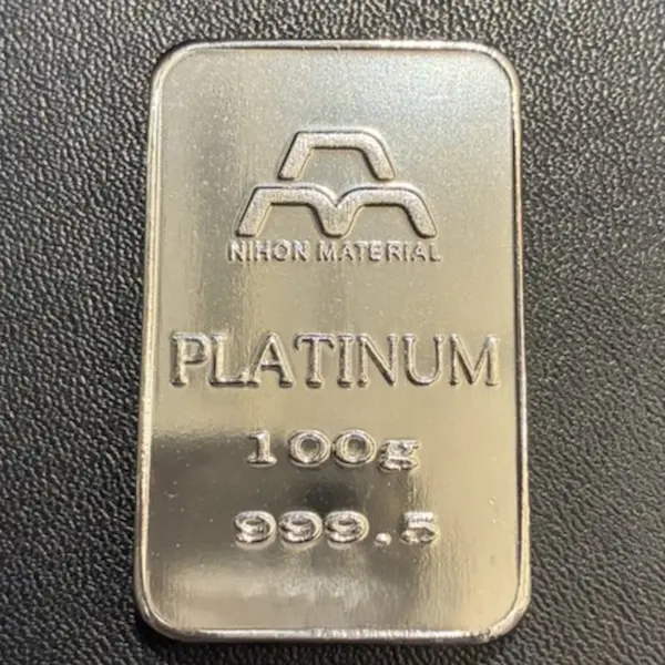 Pt1000　日本マテリアル　インゴット　100g