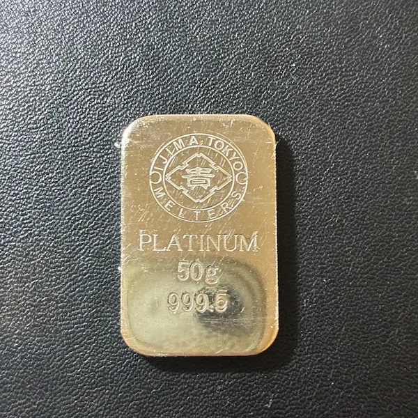 Pt1000　井島貴金属　インゴット　50g
