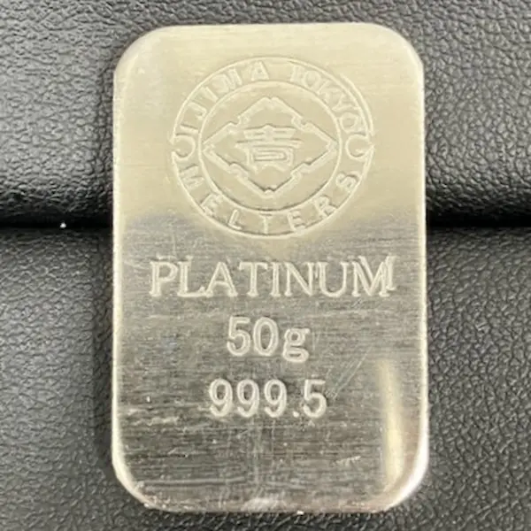 Pt1000　井島貴金属精錬　インゴット　50g