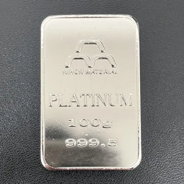 Pt1000　日本マテリアル　インゴット　100g